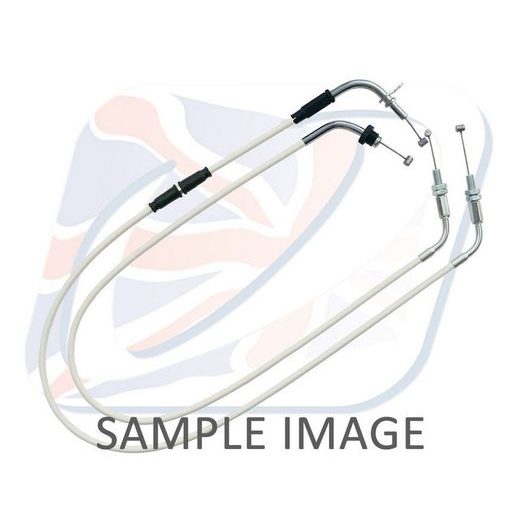 THROTTLE CABLES (PAIR) VENHILL S01-4-111-WT FEATHERLIGHT WHITE