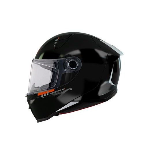 FULL FACE HELMET MT HELMETS REVENGE 2 S SOLID A1 GLOSS BLACK L