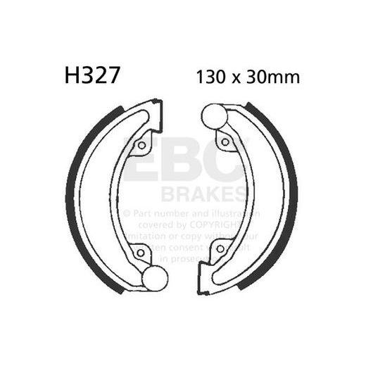 BRAKE SHOE SET EBC H327