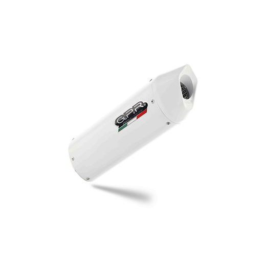 DUAL SLIP-ON EXHAUST GPR ALBUS EVO4 E4.T.88.ALBE4 WHITE GLOSSY