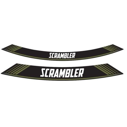 RIM STRIP PUIG SCRAMBLER 9134V GREEN SET OF 8 RIM STRIPS