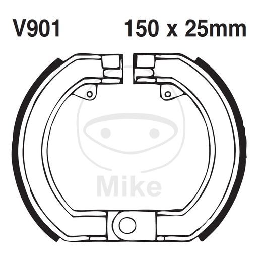 BRAKE SHOE SET EBC V901 EXCLUDING SPRINGS