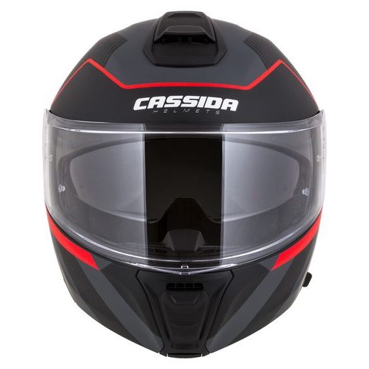 FULL FACE HELMET CASSIDA MODULO 2.1 PROFILE BLACK MATT/GREY/RED S