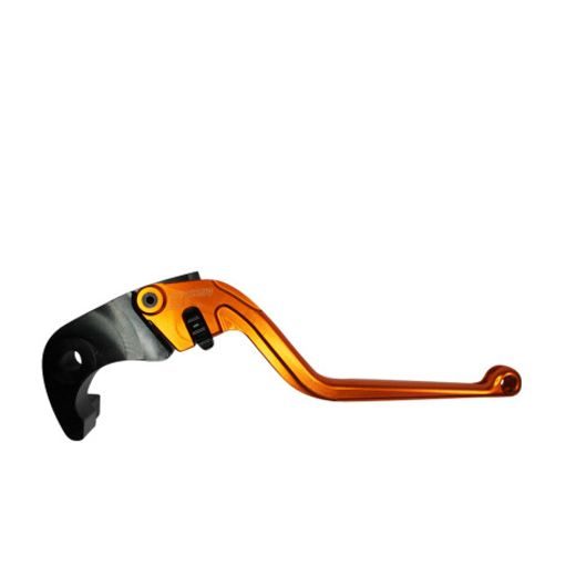 BRAKE LEVER ACCOSSATO FIXED CNC-WORKED ALUMINIUM, ORANGE