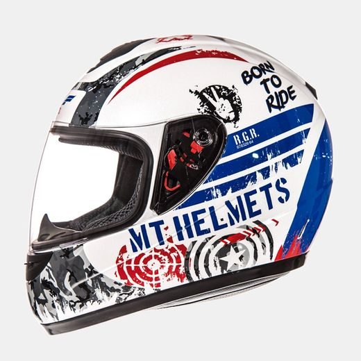 HELMET KID MT HELMETS THUNDER KID PEARL WHITE M KID