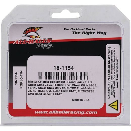 MASTER CYLINDER REBUILD KIT ALL BALLS RACING 18-1154