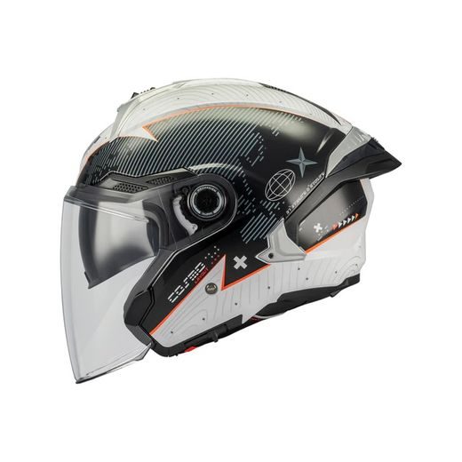OPEN FACE HELMET MT HELMETS COSMO SV LAYOUT A1 GLOSS XL
