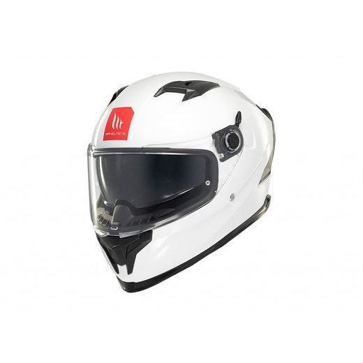 FULL FACE HELMET MT HELMETS BRAKER SV SOLID A0 GLOSS PEARL WHITE XL