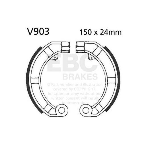 BRAKE SHOE SET EBC V903 EXCLUDING SPRINGS