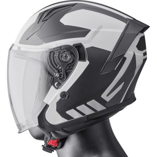 JET HELMET GMS VECTUS ZG11601 BLACK-WHITE L