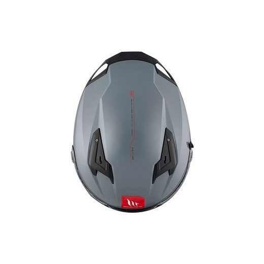 FULL FACE HELMET MT HELMETS BRAKER SV SOLID A12 GLOSS GREY L