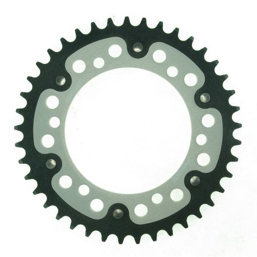 REAR SPROCKET SUPERSPROX STEALTH RST-498:41-SLV SILVER 41T, 525