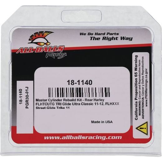 MASTER CYLINDER REBUILD KIT ALL BALLS RACING 18-1140