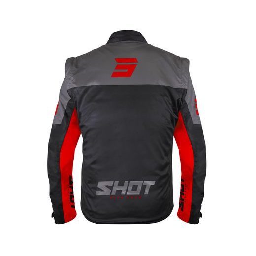 JACKET SHOT SOFTSHELL LITE A08-15B1-B02-13 BLACK / RED 3XL