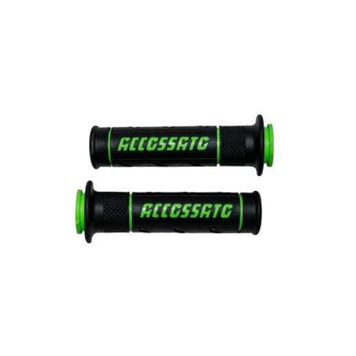 PAIR OF STREET GRIPS ACCOSSATO GR011 CRNI WITH ACCOSSATO SIGN