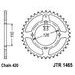 CHAIN KIT EK - SILVER CHAIN 420 SH, NON-SEALED, CHK FRONT SPROCKET JT, CHK REAR SPROCKET JT FOR KAWASAKI KX 65 2000-2001
