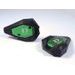 CRASH SLIDERS RDMOTO KTM13N BLACK POLYAMIDE WITH GREEN CAPS