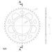 REAR ALU SPROCKET SUPERSPROX RAL-7_520:45-BLK CRNI 45T, 520