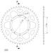 REAR ALU SPROCKET SUPERSPROX RAL-2013:47-BLK CRNI 47T, 520