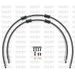 CROSSOVER FRONT BRAKE HOSE KIT VENHILL POWERHOSEPLUS SUZ-12005FB-BK (2 HOSES IN KIT) BLACK HOSES, BLACK FITTINGS