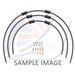 STANDARD FRONT BRAKE HOSE KIT VENHILL POWERHOSEPLUS YAM-8005FS-CB (3 HOSES IN KIT) CARBON HOSES, STAINLESS STEEL FITTINGS