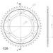 CHAIN KIT D.I.D CHAIN - SILVER CHAIN 520 VX, X-RING (X, NX, QX, XS), CHK FRONT SPROCKET SUPERSPROX, CHK REAR SPROCKET SUPERSPROX FOR APRILIA PEGASO 650 1992-1997
