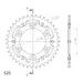 REAR SPROCKET SUPERSPROX STEALTH RST-745:38-BLK CRNI 38T, 525