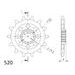 CHAIN KIT EK - SILVER CHAIN 428 DEH, NON-SEALED, CHK FRONT SPROCKET SUPERSPROX, CHK REAR SPROCKET SUPERSPROX FOR SUZUKI RM 80 1982