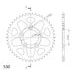 REAR ALU SPROCKET SUPERSPROX RAL-7090:46-BLK CRNI 46T, 530