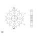 CHAIN KIT D.I.D CHAIN - ZLAT CHAIN 530 ZVM-X, X-RING (X, NX, QX, XS), CHK FRONT SPROCKET SUPERSPROX, CHK REAR SPROCKET SUPERSPROX FOR TRIUMPH DAYTONA 955I 2001-2002