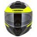 FULL FACE HELMET CASSIDA MODULO 2.1 PROFILE WHITE/BLACK/YELLOW FLUO/GREY XL