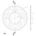 REAR ALU SPROCKET SUPERSPROX RAL-703:45-BLK CRNI 45T, 520