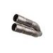 SILENCER MIVV DOUBLE GUN Y.032.LDG FULL TITANIUM