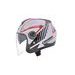 JET HELMET CASSIDA MAGNUM BLACK/ WHITE/ RED L