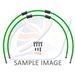 CROSSOVER FRONT BRAKE HOSE KIT VENHILL POWERHOSEPLUS KAW-10023FB-GR (2 HOSES IN KIT) GREEN HOSES, BLACK FITTINGS