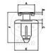 ROTATING PUSH RIVET JMT 10 PIECES