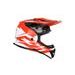 MOTOCROSS HELMET CASSIDA CROSS CUP TWO ORANGE FLUO/ WHITE/ BLACK/ GREY S