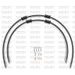 CROSSOVER FRONT BRAKE HOSE KIT VENHILL POWERHOSEPLUS SUZ-11017F-BK (2 HOSES IN KIT) BLACK HOSES, CHROMED FITTINGS