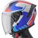 JET HELMET GMS VECTUS ZG11601 BLACK MATT - PETROL - RED XS