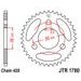 CHAIN KIT EK - SILVER CHAIN 420 DEH, NON-SEALED, CHK FRONT SPROCKET SUPERSPROX, CHK REAR SPROCKET JT FOR SUZUKI JR 50 1985-2006