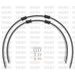 RACE FRONT BRAKE HOSE KIT VENHILL POWERHOSEPLUS HON-6032F-CB (2 HOSES IN KIT) CARBON HOSES, CHROMED FITTINGS