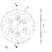 REAR ALU SPROCKET SUPERSPROX RAL-1489:43-BLK CRNI 43T, 525