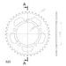 REAR ALU SPROCKET SUPERSPROX RAL-7_520:41-BLK CRNI 41T, 520
