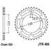 CHAIN KIT EK - SILVER CHAIN 520 SRX, X-RING (X, NX, QX, XS), CHK FRONT SPROCKET JT, CHK REAR SPROCKET JT FOR YAMAHA YZF-R3 2015-2024