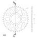 REAR ALU SPROCKET SUPERSPROX RAL-478:41-GRN GREEN 41T, 520