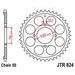 CHAIN KIT EK - SILVER CHAIN 520 DEX, X-RING (X, NX, QX, XS), CHK FRONT SPROCKET JT CHK RUBBER CUSHIONED, CHK REAR SPROCKET JT FOR SUZUKI RG 500 GAMMA 1986-1989