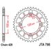 REAR ALU SPROCKET JT JTA 798-50BLK 50T, 428 CRNI