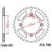 REAR ALU SPROCKET JT JTA 798-48 48T, 428