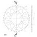 REAR ALU SPROCKET SUPERSPROX RAL-486:49-BLK CRNI 49T, 520