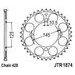 CHAIN KIT EK - SILVER CHAIN 428 SRO, O-RING, CHK FRONT SPROCKET SUPERSPROX, CHK REAR SPROCKET JT FOR YAMAHA XVS 250 DRAG STAR 2001-2004